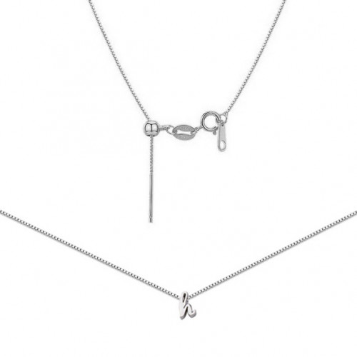 Oceľový náhrdelník s písmenom