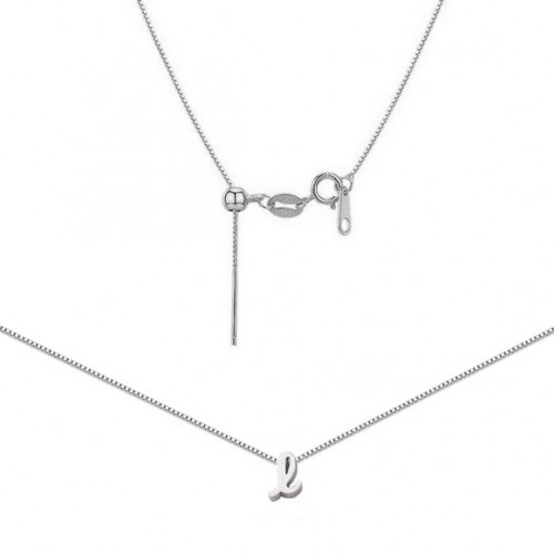 Oceľový náhrdelník s písmenom