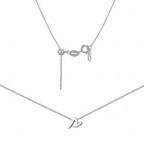 Oceľový náhrdelník s písmenom