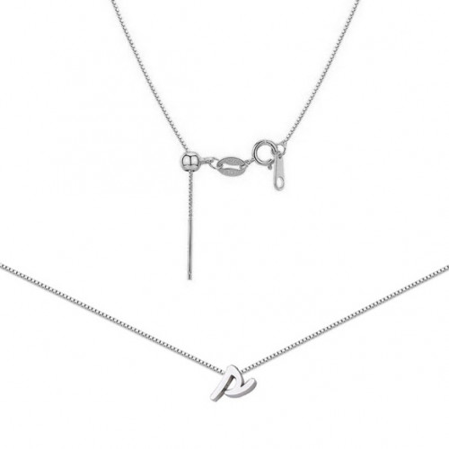 Oceľový náhrdelník s písmenom