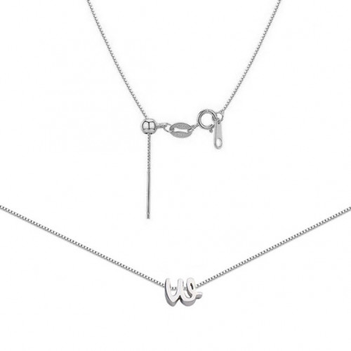 Oceľový náhrdelník s písmenom