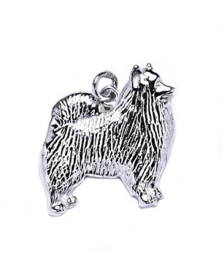 Strieborný prívesok pes špic