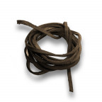 Rezaná kožená šnúrka hnedá, hr. 2 mm, dĺžka 100 cm