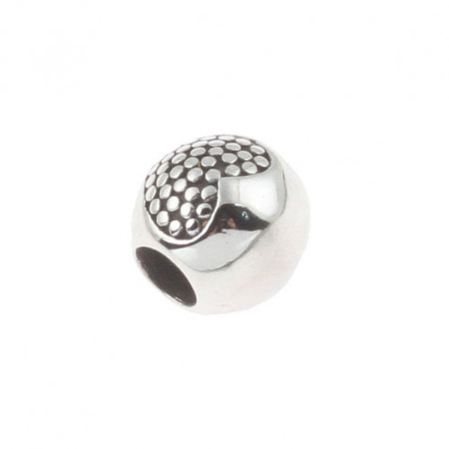 Navliekací oceľový prívesok korálik so srdiečkom