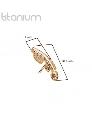 Ozdoba - pierko k PUSH IN piercingu - pierko