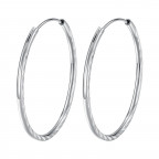 Strieborné náušnice kruhy 45 mm