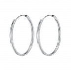 Strieborné náušnice kruhy 25 mm