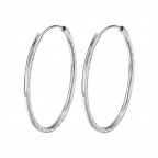Strieborné náušnice kruhy 40 mm