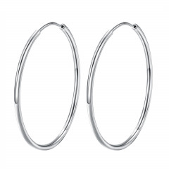 Strieborné náušnice kruhy 45 mm