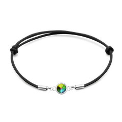 Strieborný náramok s Crystals from Swarovski® Vitrail Medium