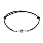 Strieborný náramok s Crystals from Swarovski® Vitrail Light