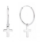 Strieborné náušnice s krížikmi