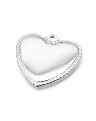 Oceľový prívesok srdiečko