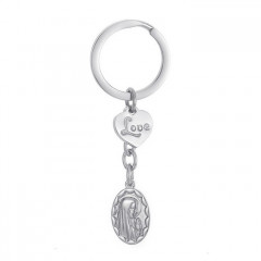 Oceľový prívesok na kľúče Bábika Mária