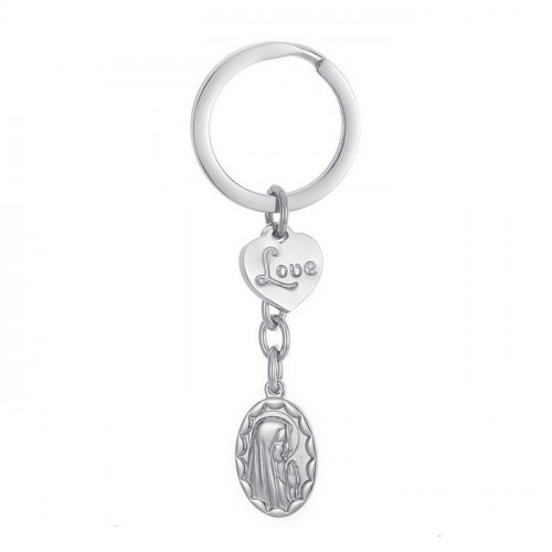 Oceľový prívesok na kľúče Bábika Mária