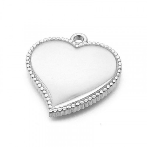 Oceľový prívesok srdiečko