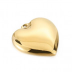 Pozlátený oceľový prívesok srdiečko