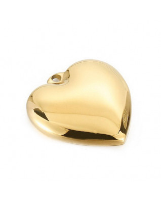 Pozlátený oceľový prívesok srdiečko