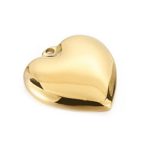 Pozlátený oceľový prívesok srdiečko
