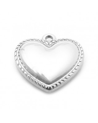 Oceľový prívesok srdiečko