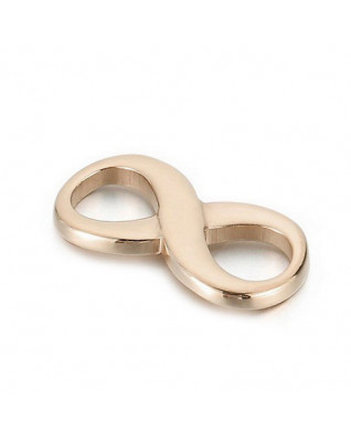 Pozlátený oceľový prívesok nekonečno