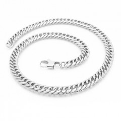 Pánska oceľová reťaz, hr. 9 mm