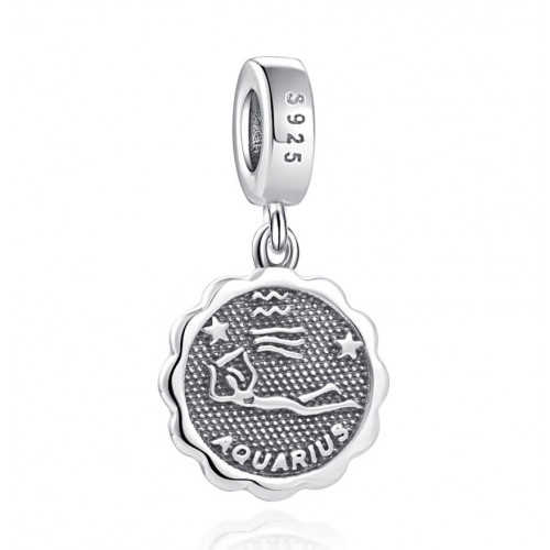 Strieborný prívesok korálik znamení horoskopu