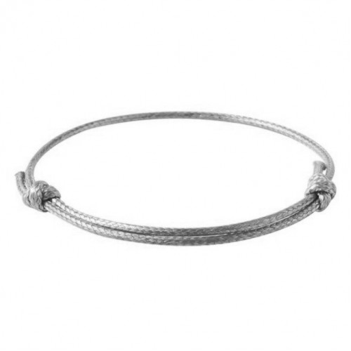 Šedá šnúrka na výrobu náramku