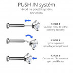 Obrátený PUSH IN piercing do pupku TITAN