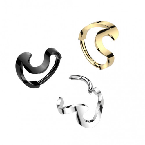 Oceľový kruh - helix / cartilage piercing