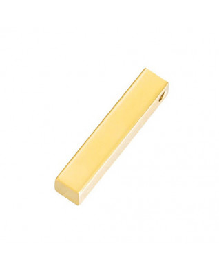 Pozlátený oceľový prívesok - hranolček