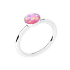Strieborný prsteň s opálom