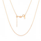 Strieborná retiazka - očková nastaviteľná dĺžka