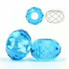 Sklenená navliekacia korálka Rondelle