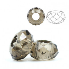 Sklenená navliekacia korálka Rondelle