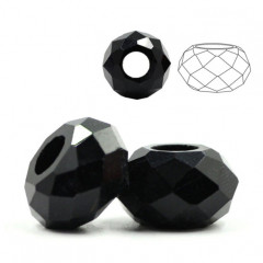 Sklenená navliekacia korálka Rondelle