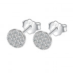 Strieborné náušnice so zirkónmi