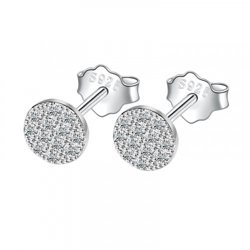 Strieborné náušnice so zirkónmi