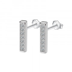 Strieborné náušnice so zirkónmi