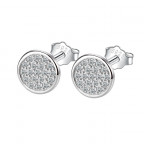 Strieborné náušnice so zirkónmi