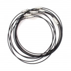 Čierne oceľové lanko - struna na krk