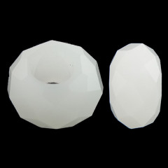 Sklenená navliekacia korálka Rondelle