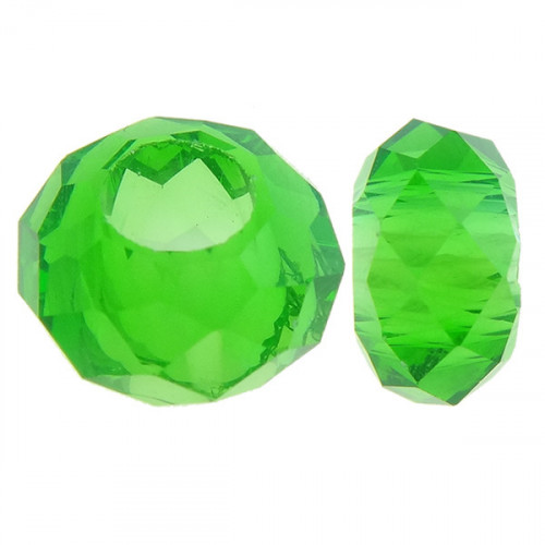 Sklenená navliekacia korálka Rondelle