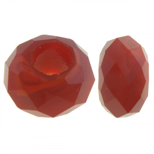 Sklenená navliekacia korálka Rondelle