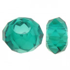 Sklenená navliekacia korálka Rondelle