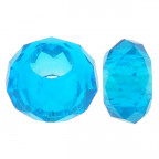 Sklenená navliekacia korálka Rondelle