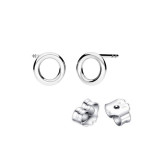 Strieborné náušnice kolieska