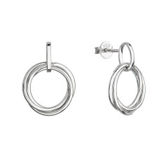 Strieborné náušnice tri krúžky