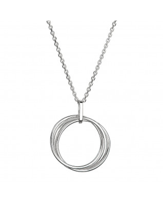 Strieborný náhrdelník tri krúžky