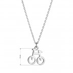 Strieborný náhrdelník s príveskom koleso